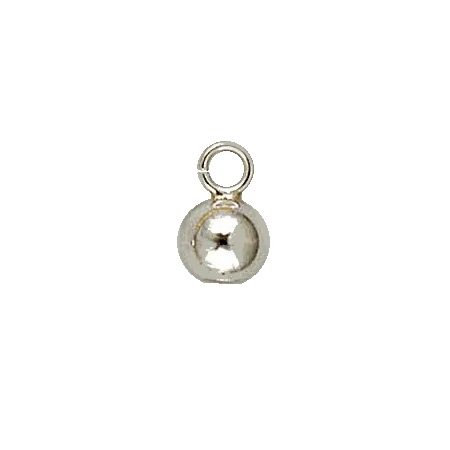Zilver inlakbal - open oog 3,50 mm