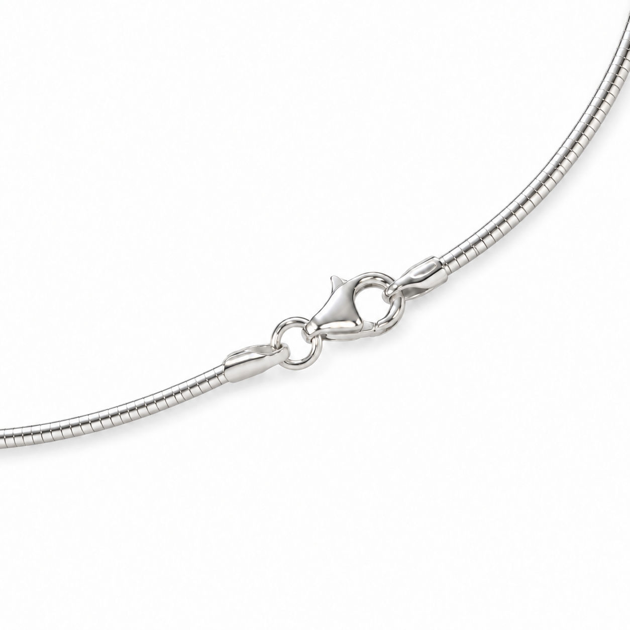 Zilver omega collier 1,90 mm 42cm