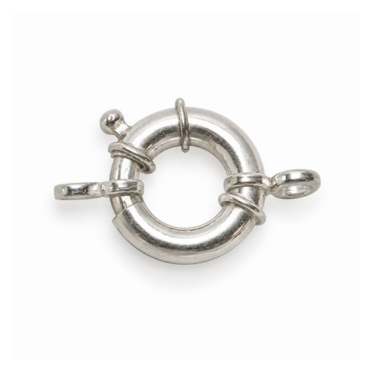 Zilver veerring luxe 16,00 mm