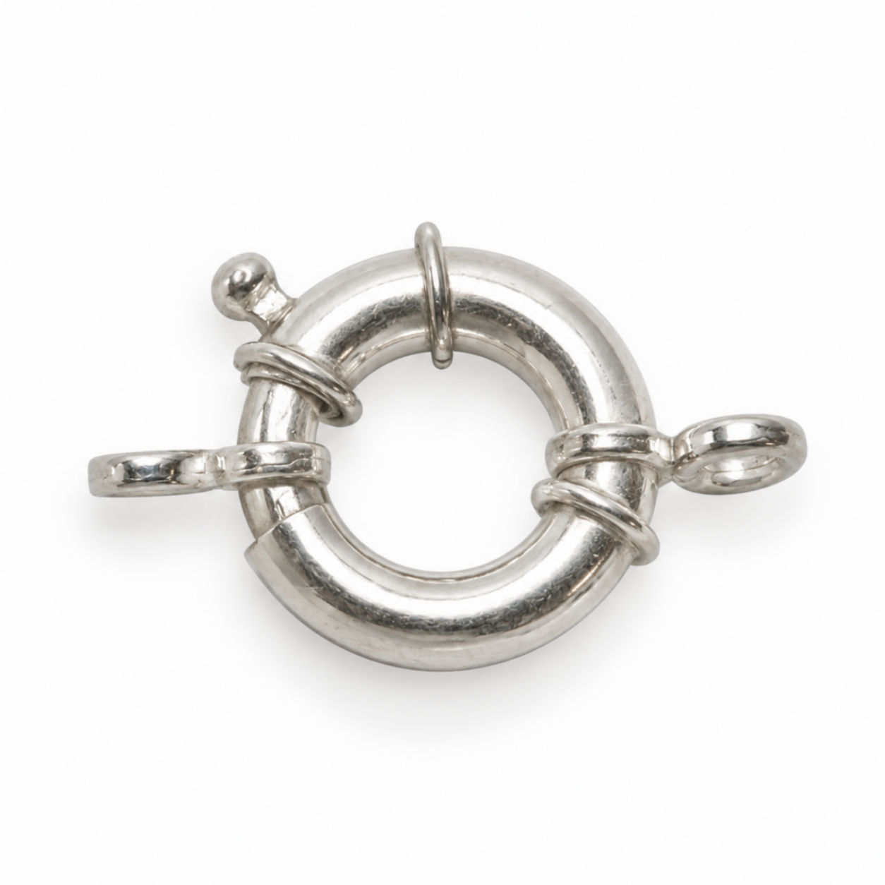 Zilver veerring luxe 18,00 mm
