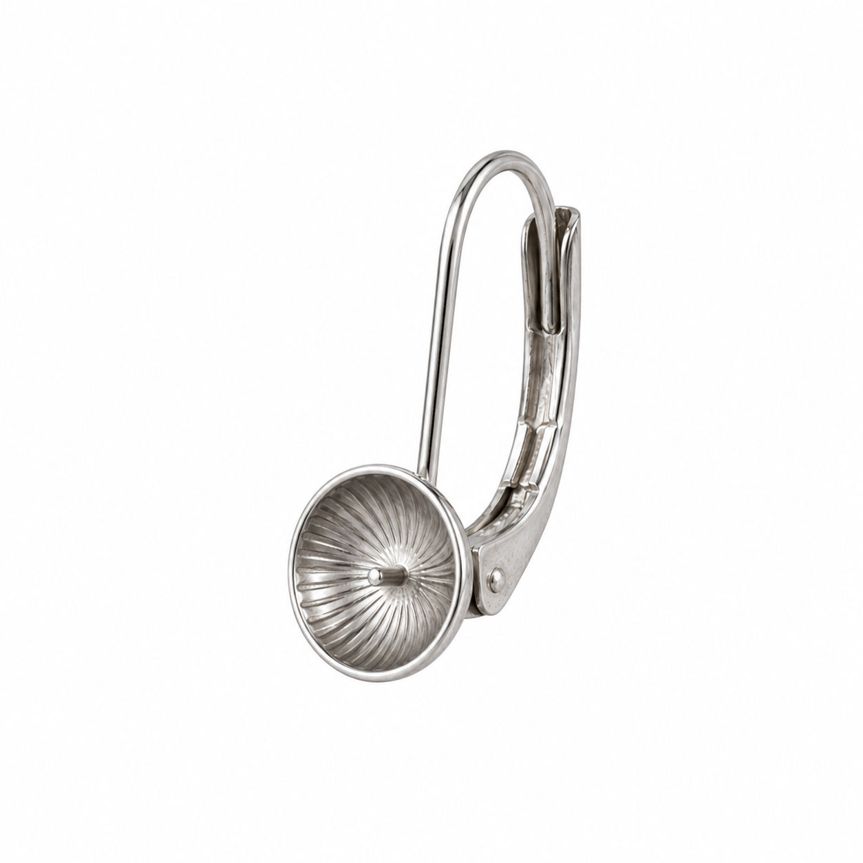 Zilver brisuren + schotel 5mm PER PAAR