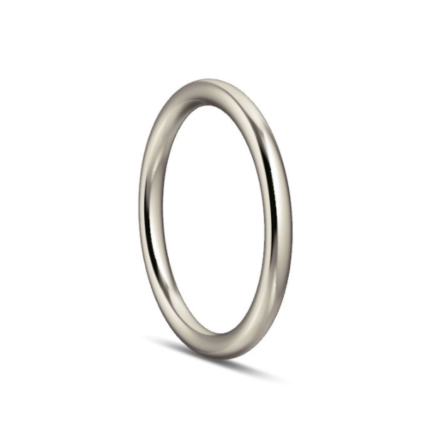 Zilv. aansch-ring rond 2,00mm 18,50