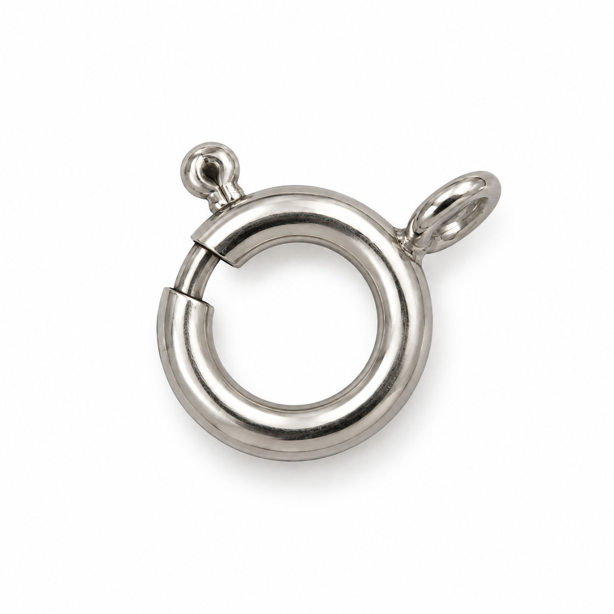 14 kar. witgoud veerring 8,00 mm