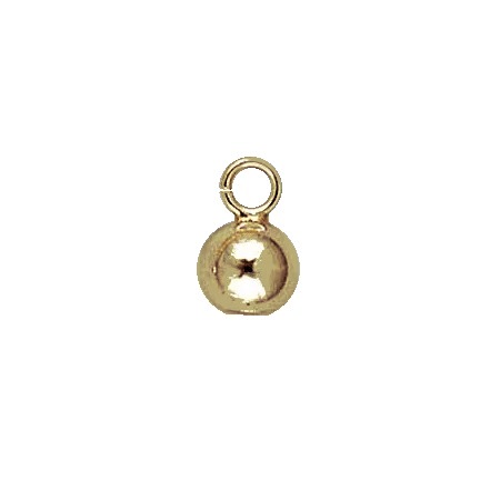 14 kar. ggd inlakbal- open oog 4,00 mm