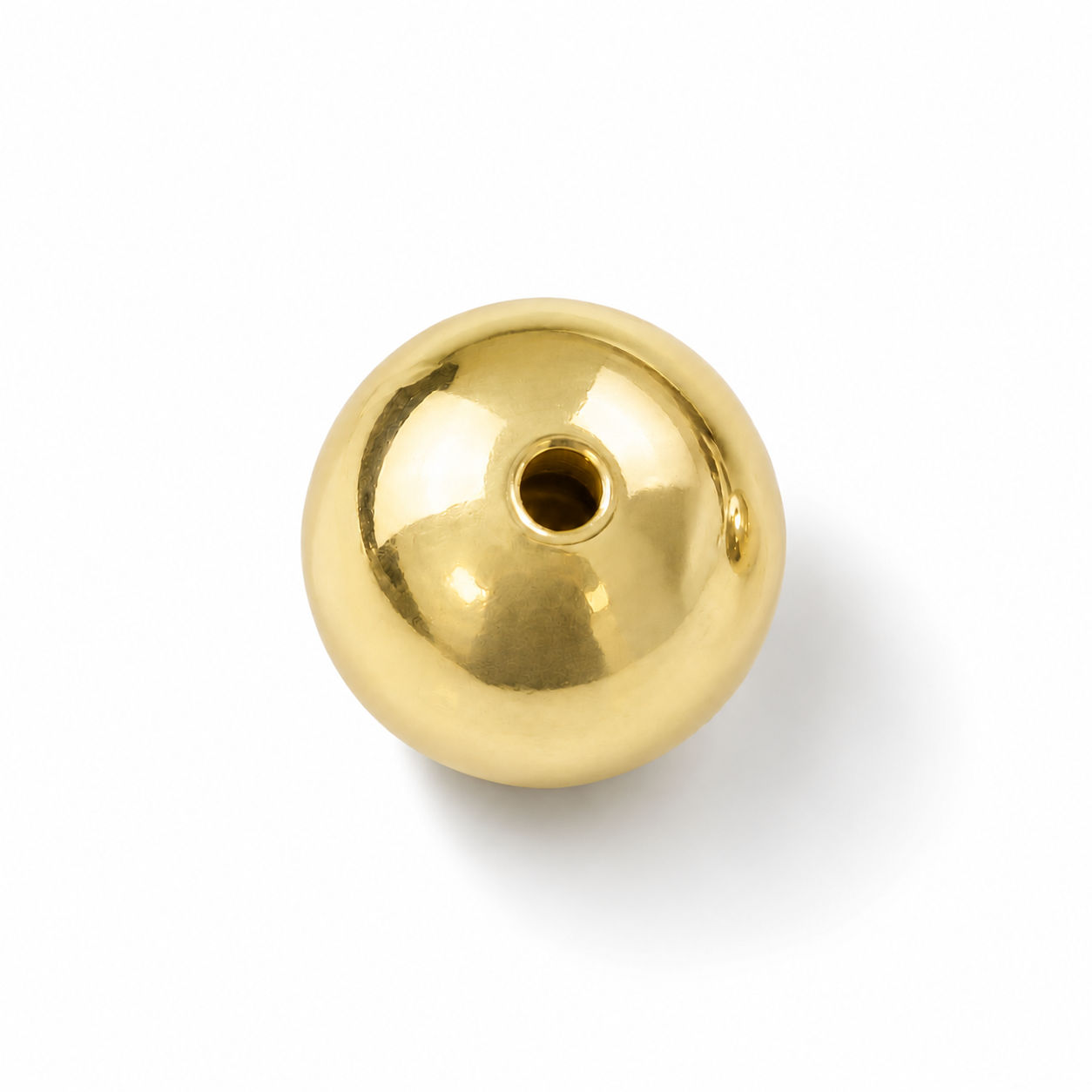 Zilver 925/- bal glad G.VERGULD 3,00 mm