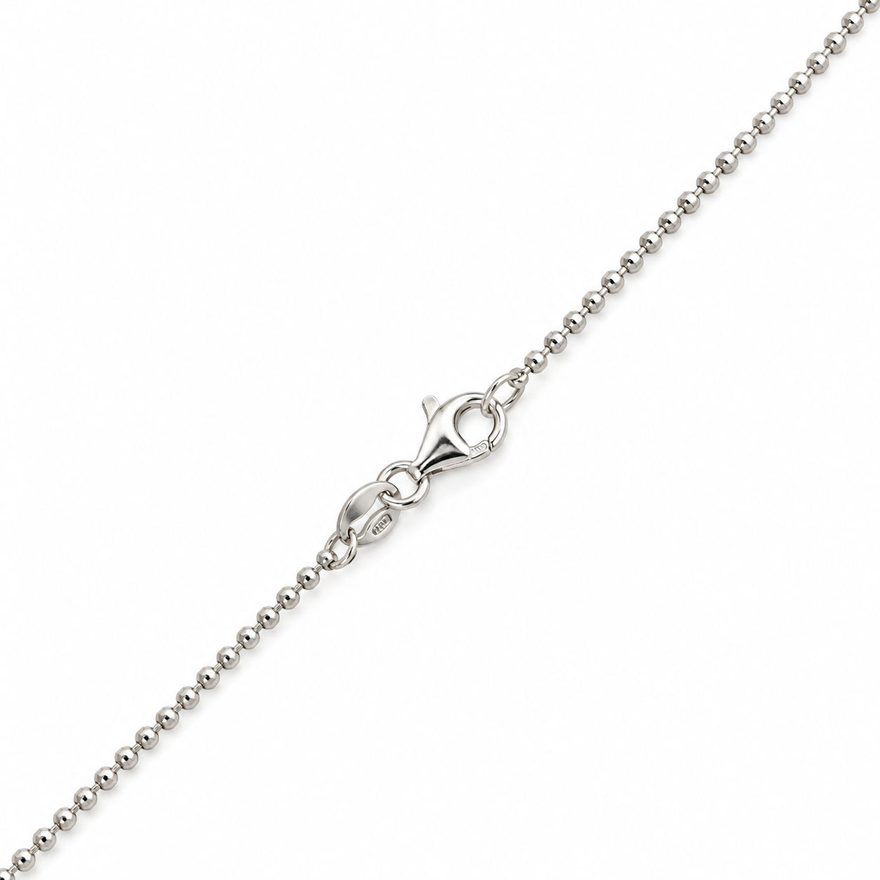 Zilver balletjes armband 1,50 mm 18 cm