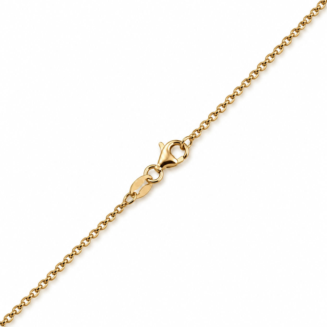 Zilver- anker collier 1,20mm 50cm G.VERGULD