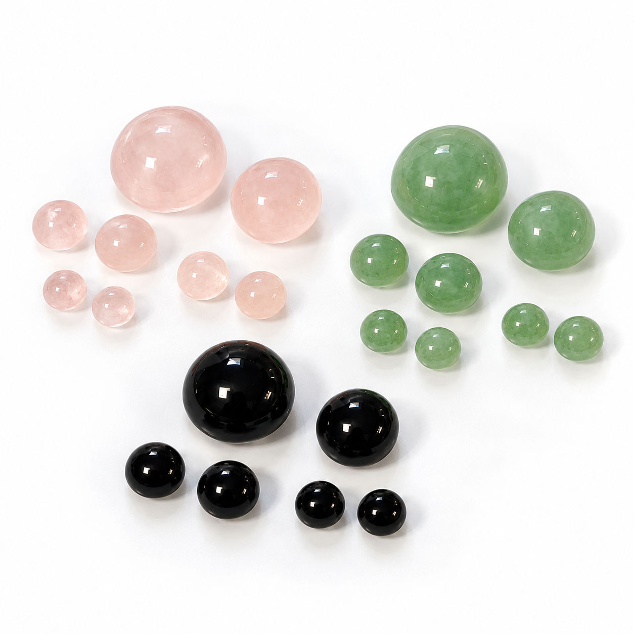 Ass. Cabochons 24 delig 4 - 10 mm