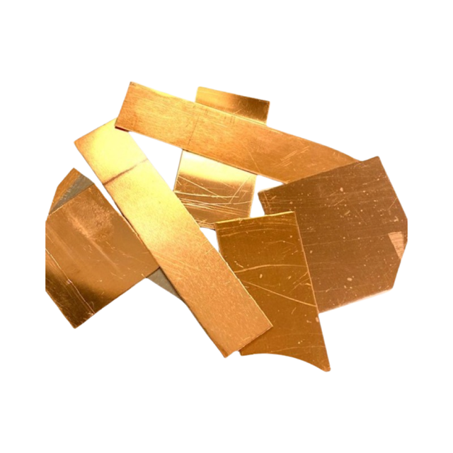 Koper plaatresten 100 gram 