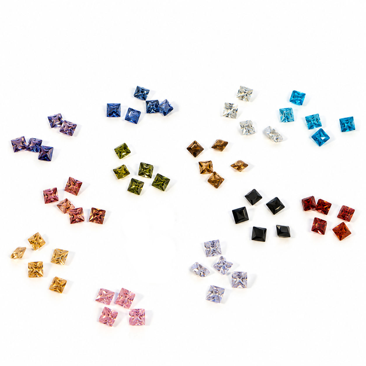 Ass. zirc H&H carre. 2x2 mm 60delig