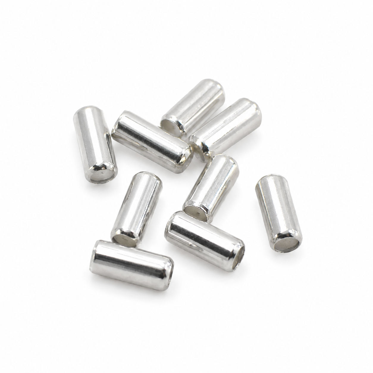 Dasspeldbeveiliger wit - 10 stuks