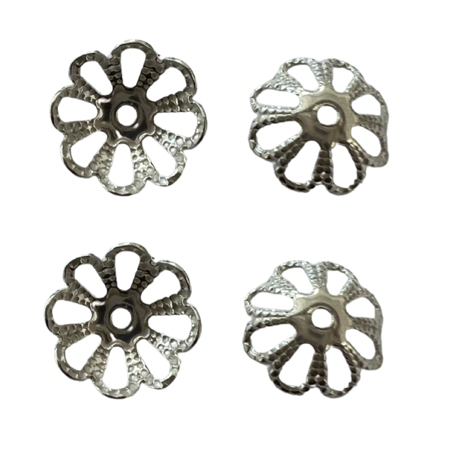 4x zilver 925/- bloem OP=OP