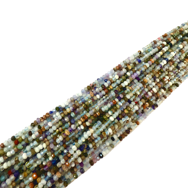 Fluoriet snoer disc facet 3x2 mm ( snoerenspecial )