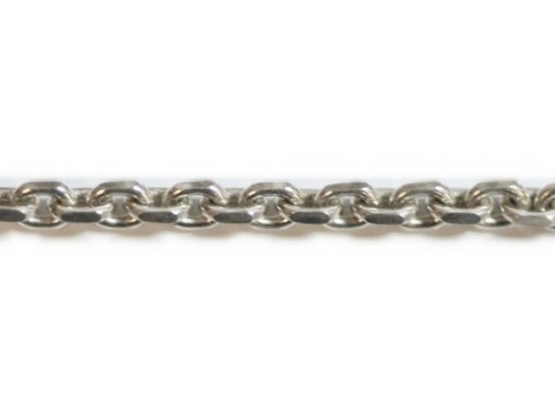 Zilver eslepen anker collier 2,20 mm RESTSTUK 35 cm