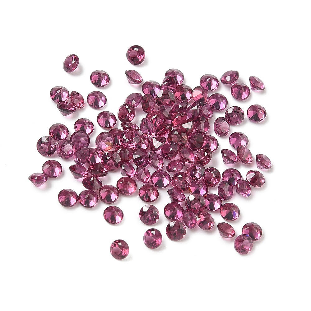Nat. Granaat rond 2mm 5 stuks