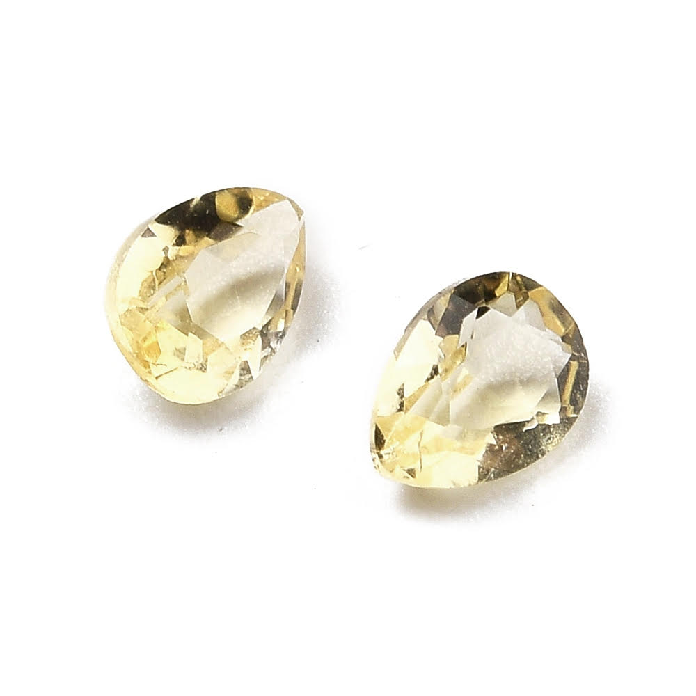 Citrine echt peer 4,00x3,00mm