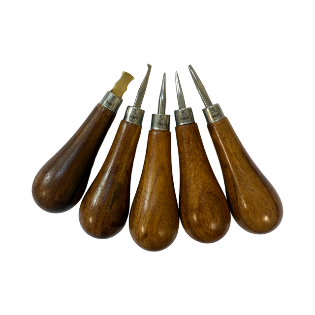 Master zet gereedschap set met houten heften