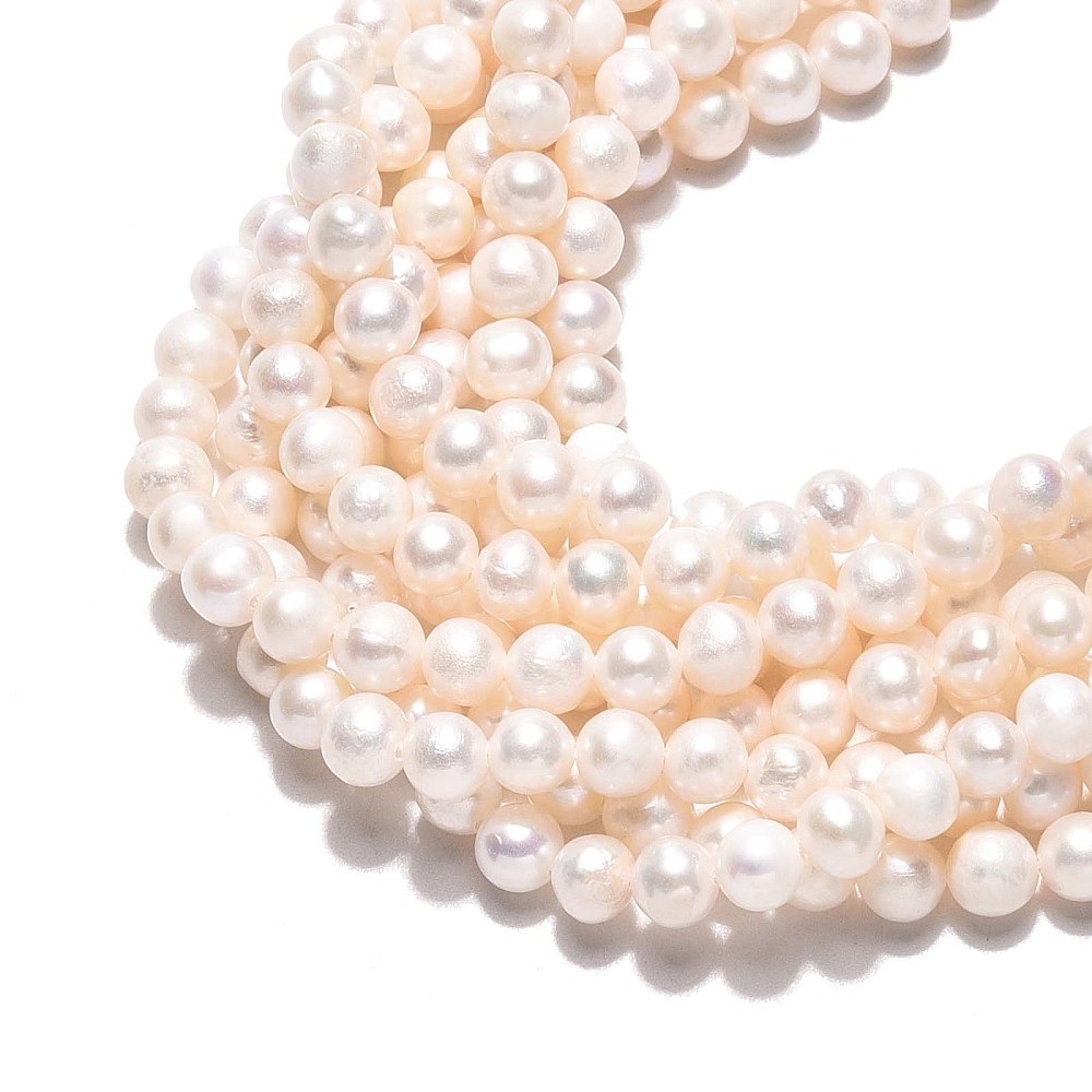 Parelsnoer wit +/- 5,50-6,00 mm