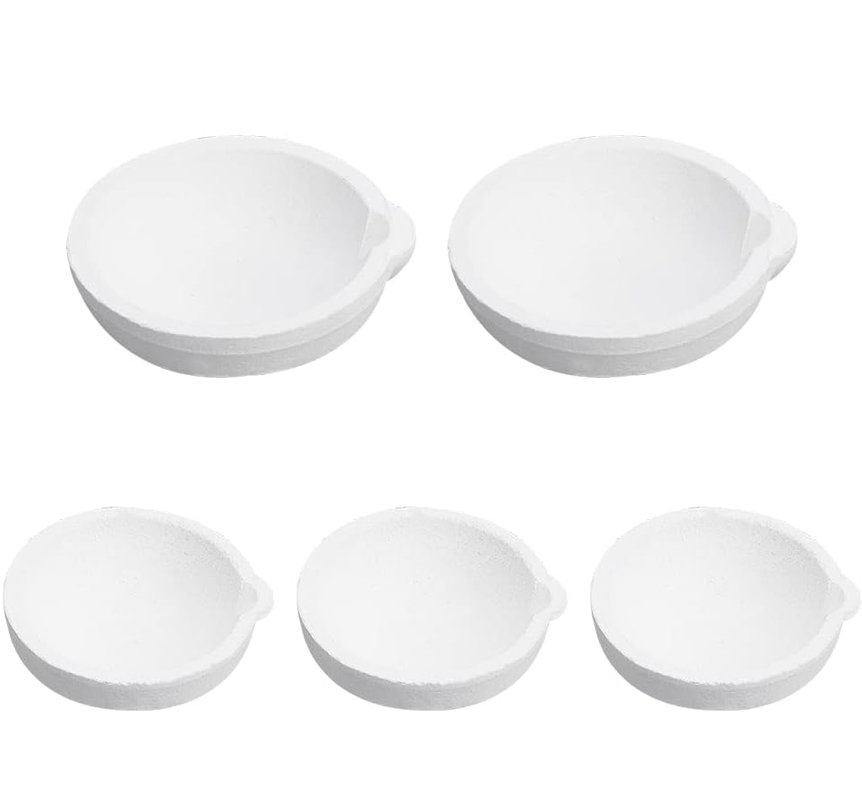 Set van 5 keramische smeltbakjes