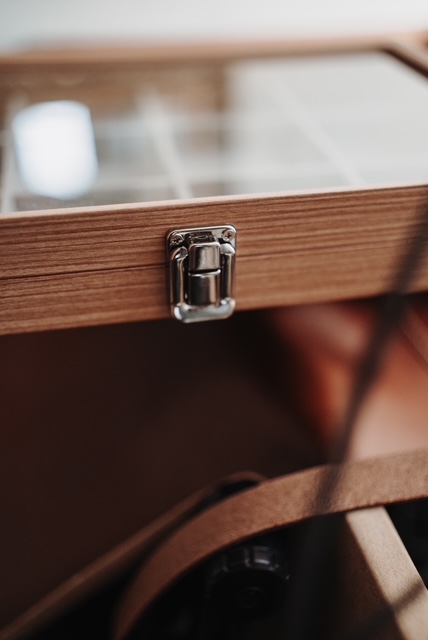 Sieraden presentatie etui hout