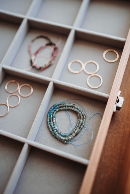 Sieraden presentatie etui hout