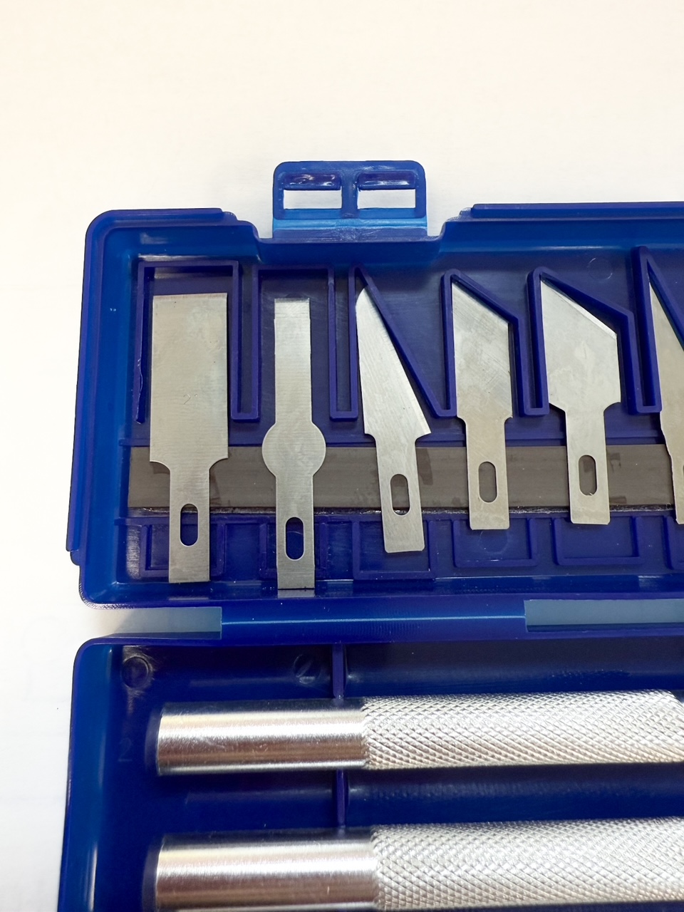 Scalpelmet set - div messen met 3 houders