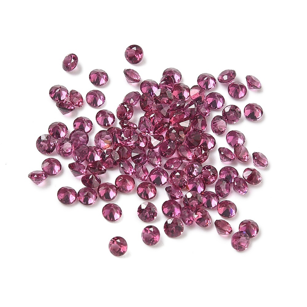 Nat. Granaat rond oudroze 2mm 5 stuks