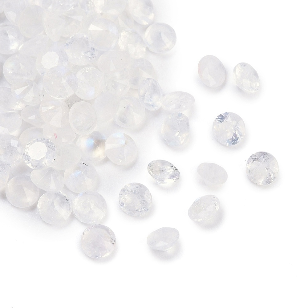 Nat. Maansteen rond 3mm 5 stuks