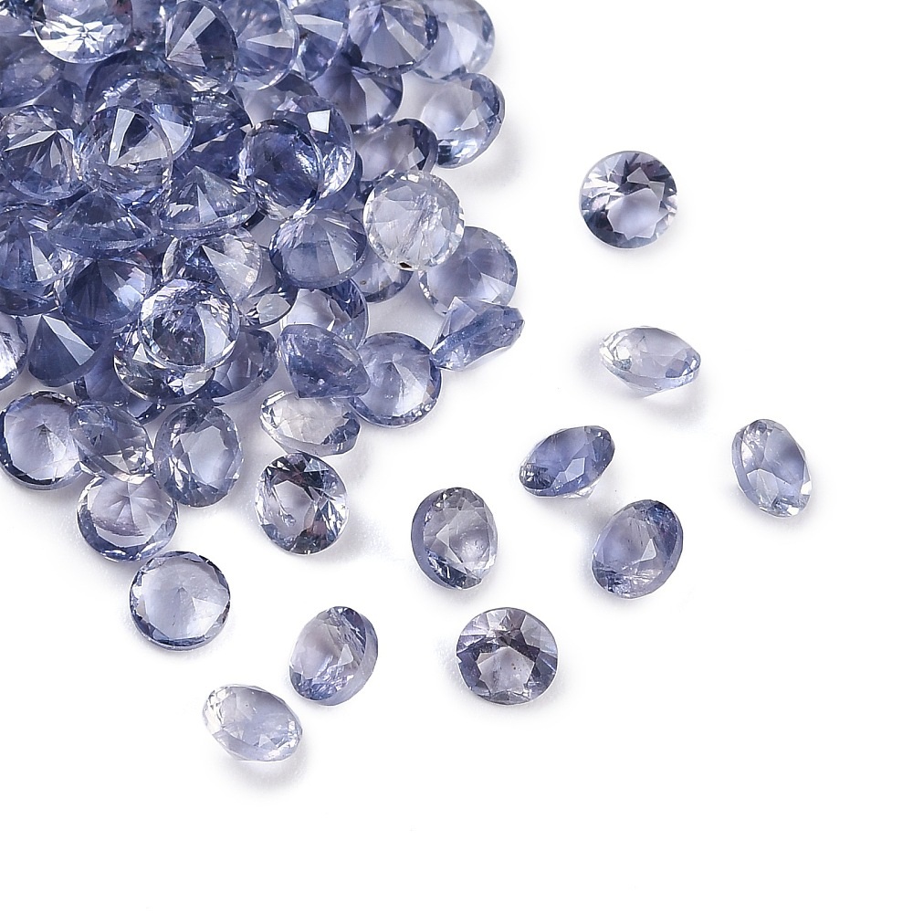 Nat. Ioliet rond 3mm 5 stuks