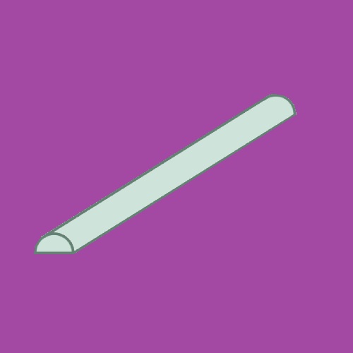 Zilver draad h-rond 925/- 3x1,5 mm 1 METER