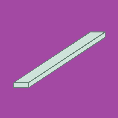 Zilver draad rechthoek 925/- 2,5x1,0 mm 1,5 METER