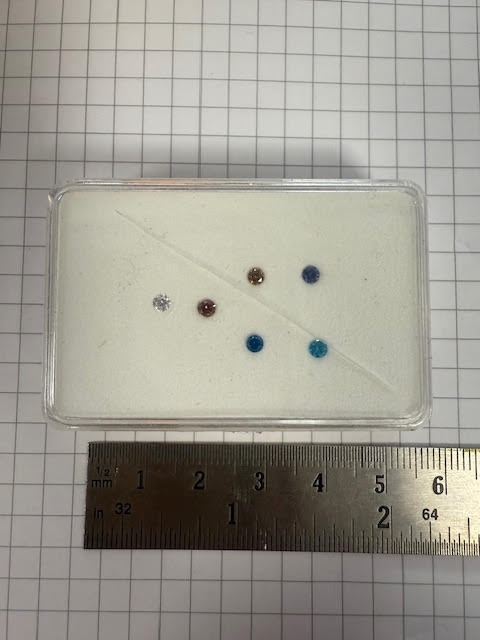 Showmodel bakje zirconia's 3#