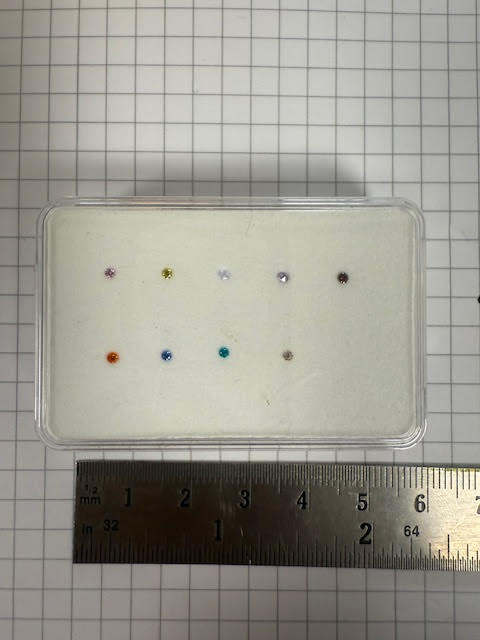 Showmodel bakje zirconia's Swarovski 6#