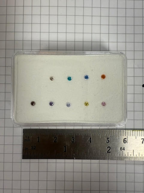 Showmodel bakje zirconia's Swarovski 7#