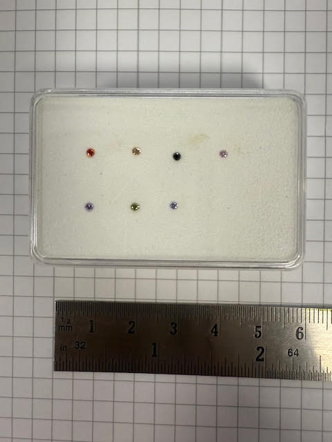 Showmodel bakje zirconia's 8#