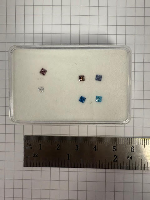 Showmodel bakje zirconia's 9#