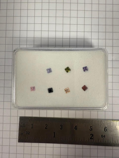 Showmodel bakje zirconia's 16#