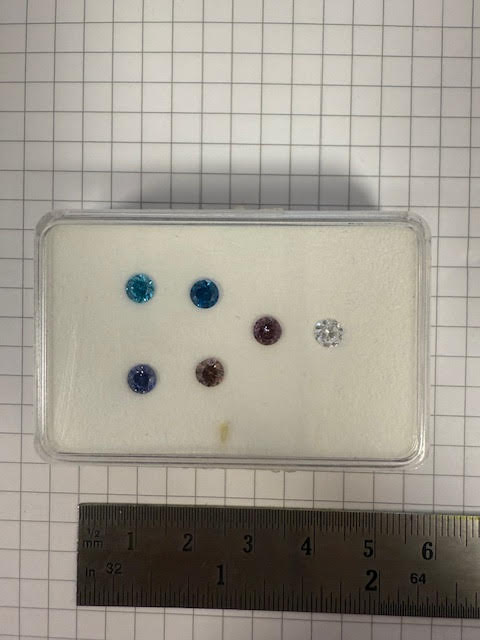 Showmodel bakje zirconia's 17#