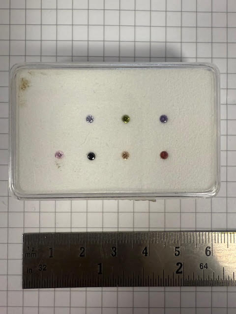 Showmodel bakje zirconia's 22#