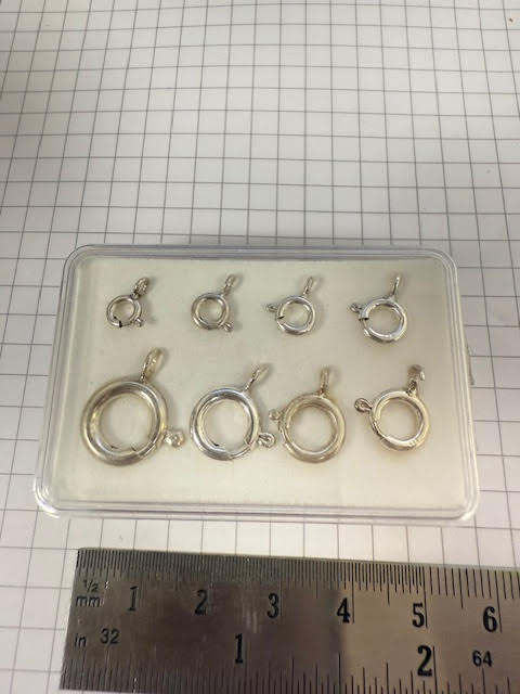 Zilver 925/- oud-showdoosje: 4,8-12mm