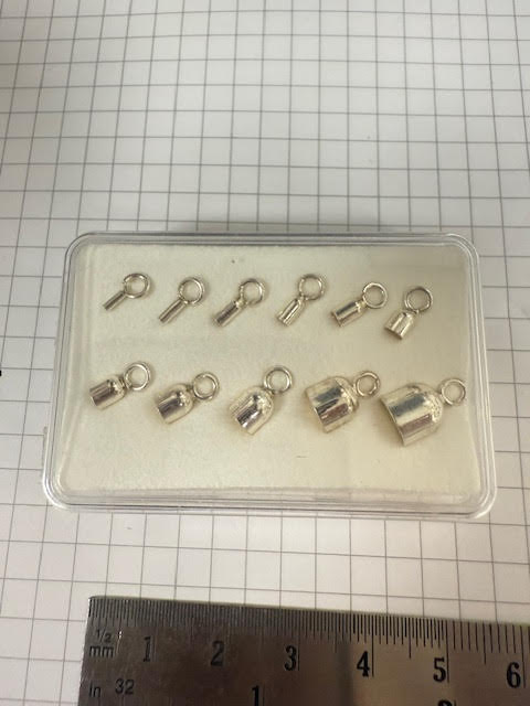 Zilver 925/- oud-showdoosje: 0,80-6,00mm