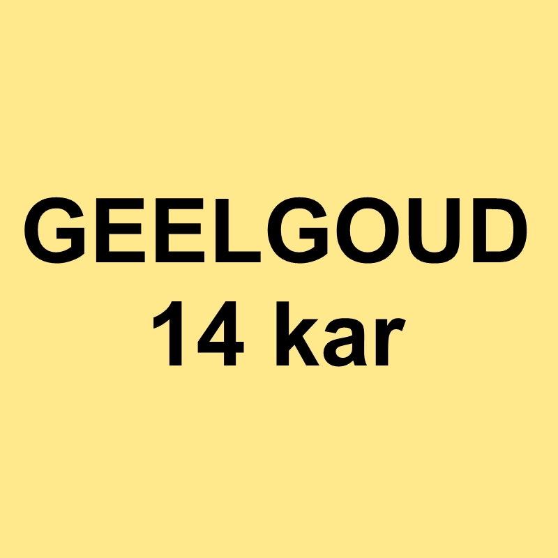 14 kar. geelgd zetkast ovaal 4,00 x 3,00 mm