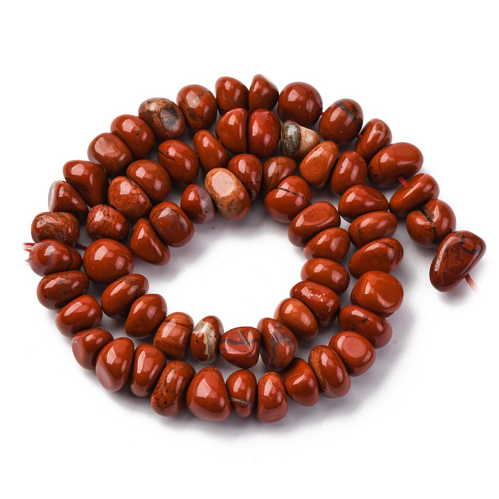 Red Jasper snoer nuggets OP=OP