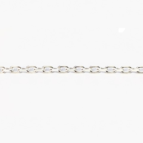 1 meter Zilver geslepen anker collier 1,60 mm OP=OP