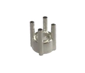 Zilver chaton 4-poot steenmaat 4,00 mm OP=OP