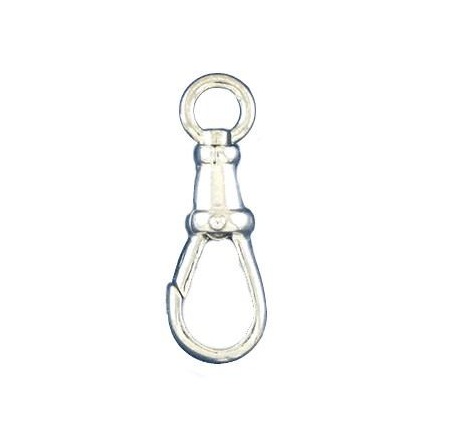 Zilver musqueton 19mm draaibaar OP=OP