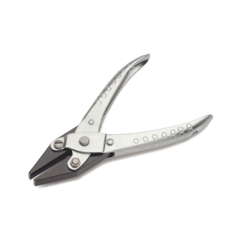 Paralleltang 140 mm bek glad met veer 