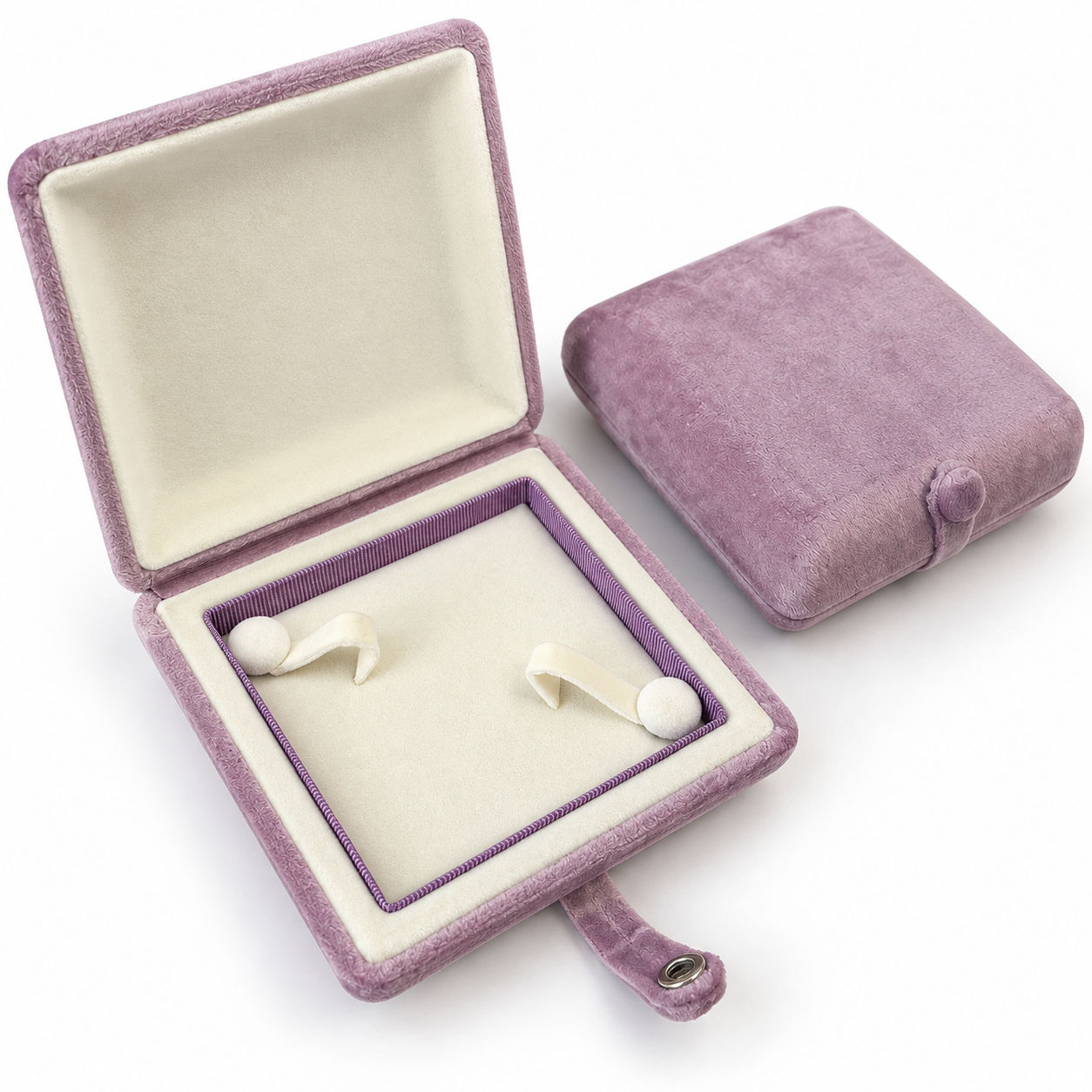 Velvet etui roze 10 x 10cm OP=OP