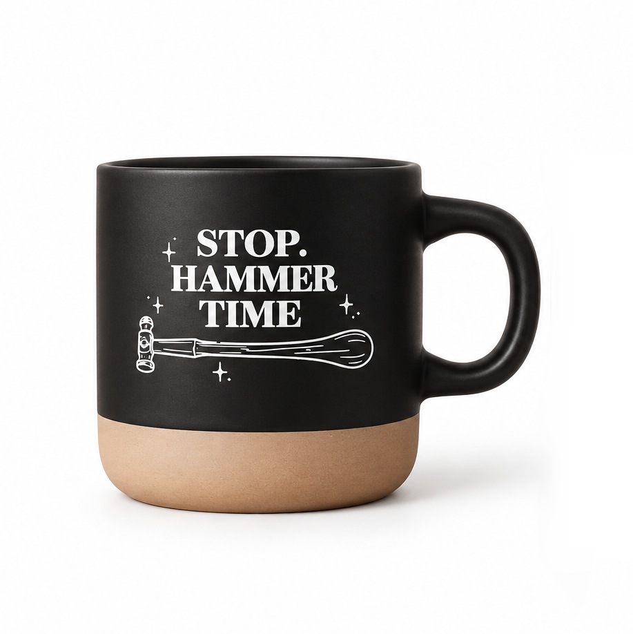 Grote Keramische Mok " Stop. Hammer Time!"