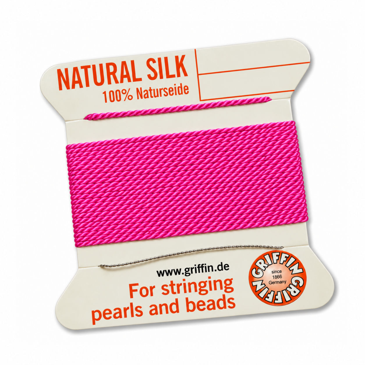 Rijggaren zijde NEON L-pink nr 5